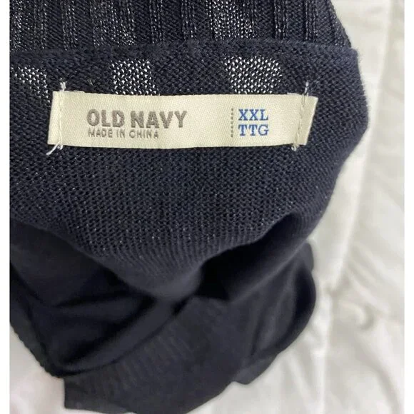 Old Navy Womans Black Glitter Size XXL Dolman Short Sleeve Top NWT Festival - Picture 2 of 10